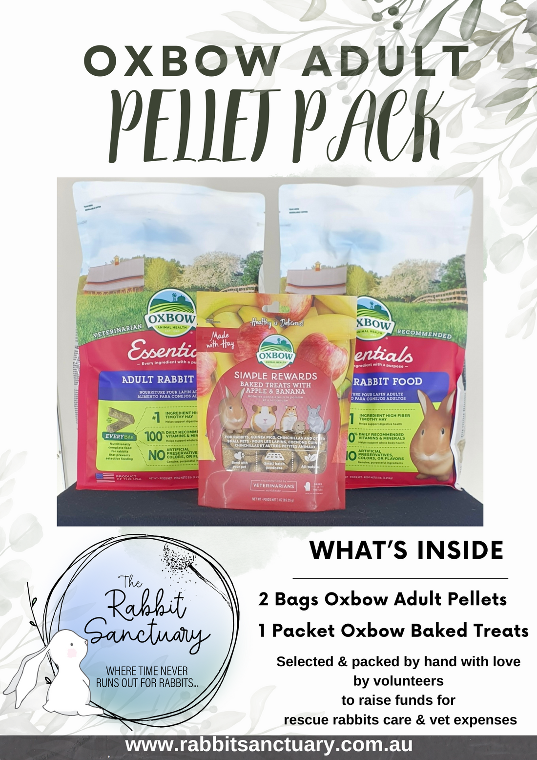 Oxbow Adult Rabbit Pellets Pack – Rabbit Rescue Shop