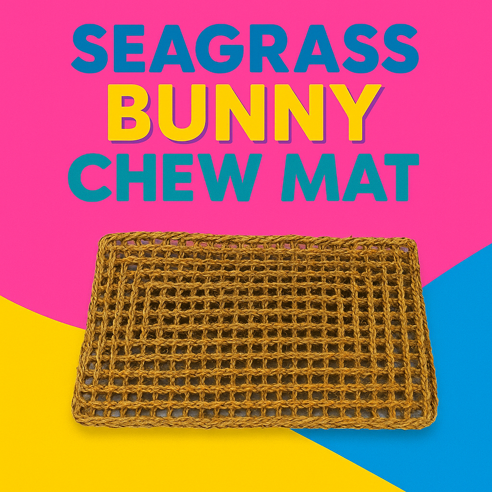 Seagrass Bunny Chew Mat - Natural Rabbit Dental Toy – Rabbit Rescue Shop